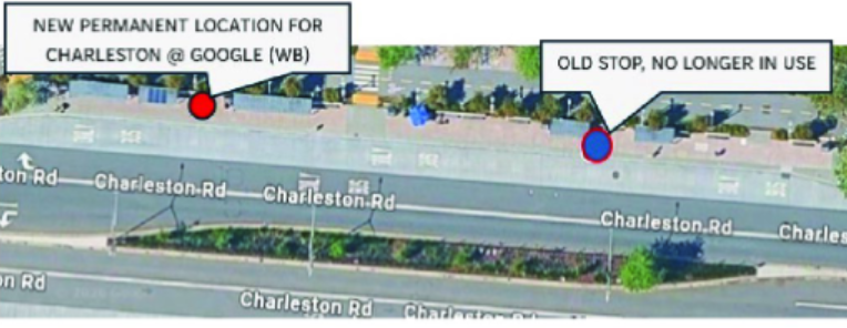 Charleston @ Google (WB) stop relocated